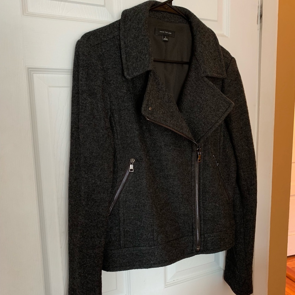Charcoal Grey Moto Jacket